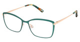 Kliik:denmark Eyeglasses K-788 EMERALD ROSE GOLD/M116