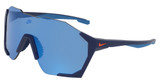 Nike Eyeglasses NIKE CHARGED SHIELD IB3518X MATTE BLUE VOID / BLUE MIRROR/492