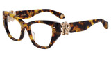 Roberto Cavalli Eyeglasses VRC075M Brown/Honey Havana 0777