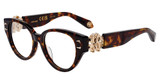 Roberto Cavalli Eyeglasses VRC076M Brown/Yellow Havana 0743