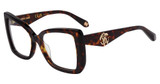 Roberto Cavalli Eyeglasses VRC111 Brown/Yellow Havana 0743