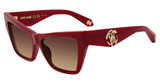 Roberto Cavalli Eyeglasses SRC114 Shiny Full Red 09EZ