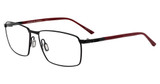 Porsche Eyeglasses P8766 Black/Red Titanium A000