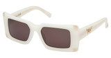 MCM Worldwide Eyeglasses MW0007 white / smoke/21A