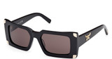 MCM Worldwide Eyeglasses MW0007 shiny black / smoke/01A