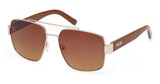 MCM Worldwide Eyeglasses MW0008 gold / gradient brown/32F