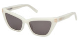 MCM Worldwide Eyeglasses MW0010 white / smoke/21A
