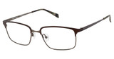 Cruz Eyeglasses I-605 Brown/Gun/BROWN/GUN