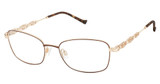 Tura Eyeglasses R154 brown/gold/BRN