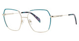 GB+ Eyeglasses ENCHANTED Turquoise/Gold