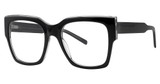 Genevieve Paris Design Eyeglasses SPECTACULAR Black/Crystal