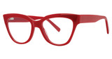 Genevieve Paris Design Eyeglasses PERCEPTION Ruby Red