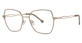 Genevieve Paris Design Eyeglasses FANCIFUL Taupe/Gold