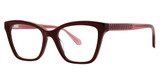 Genevieve Boutique Eyeglasses TACTFUL Crimson/Berry Crystal