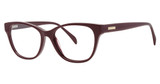 Genevieve Boutique Eyeglasses WITTY Burgundy