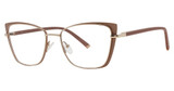 Genevieve Boutique Eyeglasses INVITATION Satin ivory/Gold