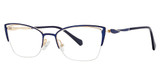 Genevieve Boutique Eyeglasses AUSPICIOUS Navy/Gold