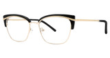 Modern Art Eyeglasses A636 Black/Gold