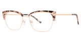Modern Art Eyeglasses A636 Brown Marb/Rose Gld