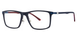 B.M.E.C. Eyeglasses BIG HEART Navy Matte/Red