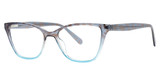 Genevieve Paris Design Eyeglasses WINSOME Blue Crystal Fade