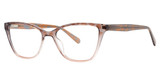 Genevieve Paris Design Eyeglasses WINSOME Brown Crystal Rose