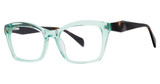 Genevieve Paris Design Eyeglasses FABIANA Mint Cry/Tortoise