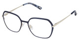 Kliik:denmark Eyeglasses K-792 NAVY GOLD/M201