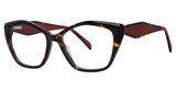 Genevieve Boutique DOWNTOWN Tortoise/Red