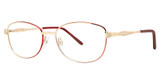 Modern Metals Eyeglasses PENELOPE Gold/Burgundy