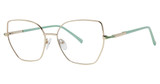 Modern Metals Eyeglasses MELINA Gold/Mint
