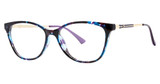 Modern Times Eyeglasses GWEN Black/Purple/Gold