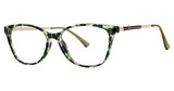 Modern Times Eyeglasses GWEN Olive/Brown/Gold