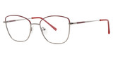 Modern Times Eyeglasses AGATHA Burgundy/Gun
