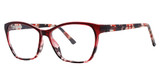 Modern Plastics II Eyeglasses IRENE Burgundy Marb
