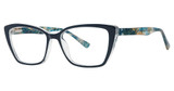 Modern Plastics II Eyeglasses STIRRING Blue/Crystal/Teal