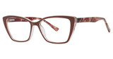 Modern Plastics II STIRRING Taupe/Crystal/Red