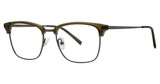 Wired Eyeglasses 6093 Oive/Dark Gunmetal