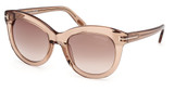 Tom Ford Eyeglasses FT1189 shiny light brown / gradient brown/45F