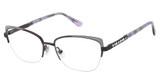 Jimmy Crystal New York Eyeglasses Lucia Onyx/ONYX