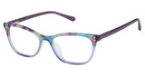Lulu by Lulu Guinness Eyeglasses LK058 teal/TEA
