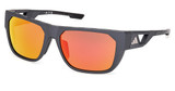 Adidas Sport Eyeglasses SP0102 matte black / roviex mirror/02L