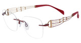 Line Art Eyeglasses XL 2183 Wine/WI