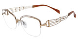 Line Art Eyeglasses XL 2184 Brown/BR