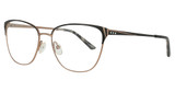 Cote d Azur Eyeglasses CDA-398 Black / Rose Gold/3