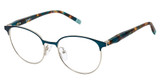 2BB Eyeglasses HOPE TEAL GOLD/C03