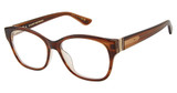 STUART WEITZMAN Eyeglasses WZN 1010 BRW HORN B/0EX4