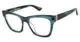 STUART WEITZMAN Eyeglasses WZN 1011 GREEN HRN/06AK