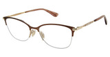 STUART WEITZMAN Eyeglasses WZN 1014/G MTBRW GLD/0UFM