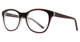 Eye Q Eyewear Eyeglasses EQ331 PURPLE/CRYSTAL/PUR
